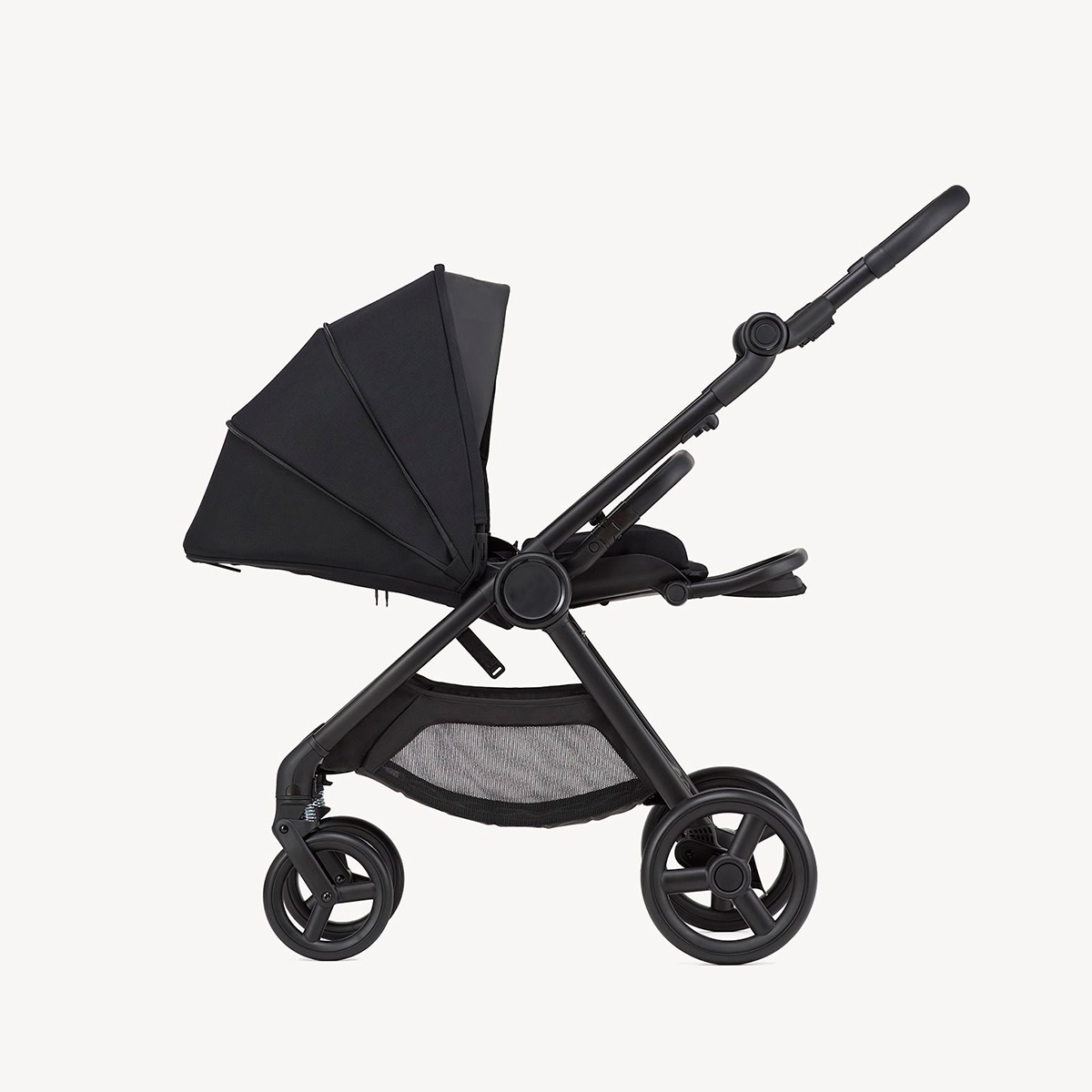 Kinderwagen mit Babywanne Schwarz