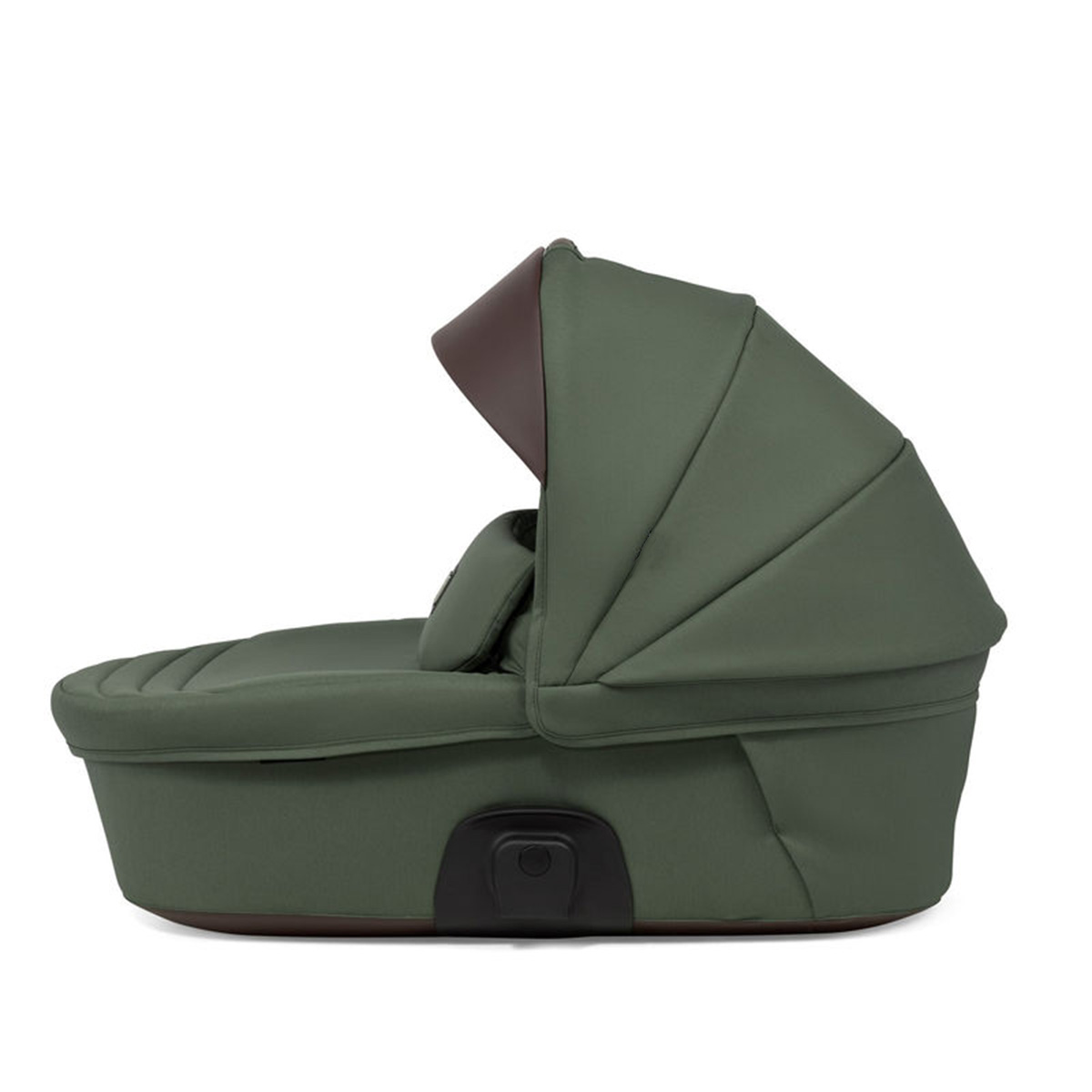 Kombikinderwagen 3-in-1 Dunkelgrün mit braunen Applikationen