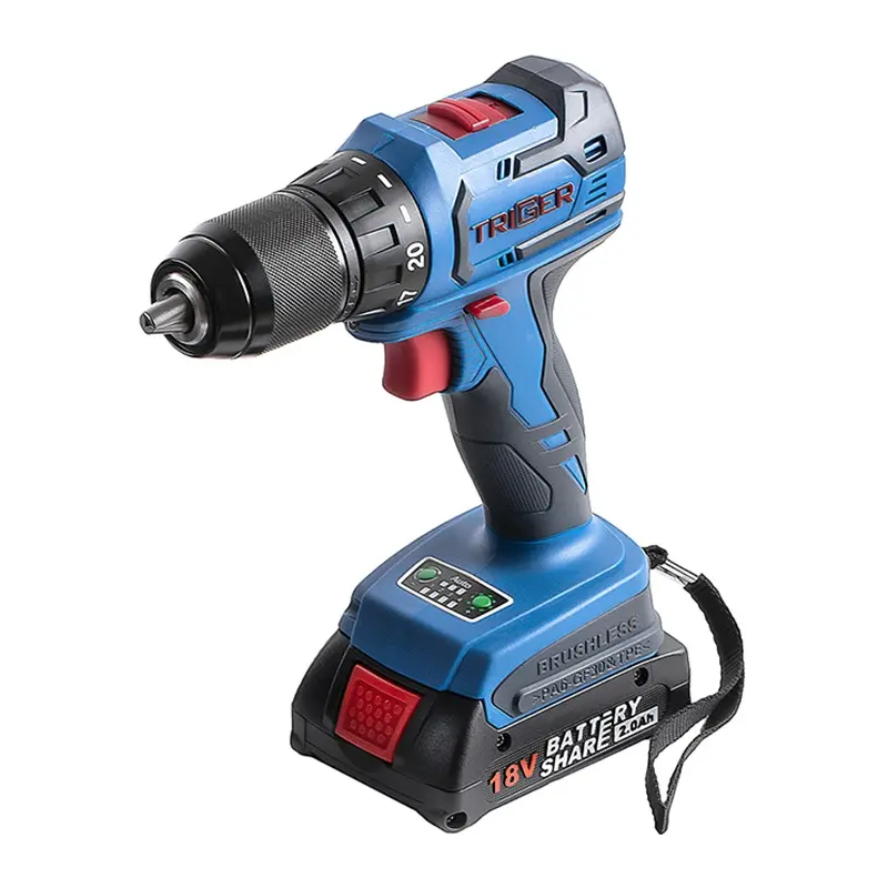 TRIGGER Akku-Schlagbohrschrauber 18 V Brushless im Koffer-Set