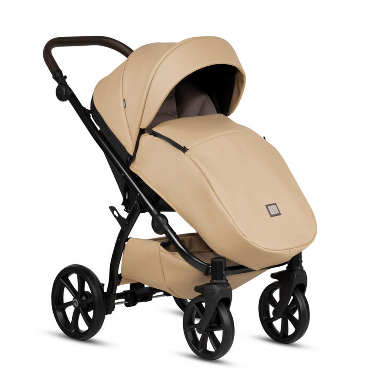 Kombikinderwagen 3-in-1 Beige mit Bronze-Gestell