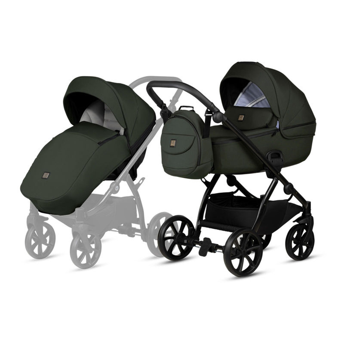 Kombikinderwagen 3-in-1 Dunkelgrün