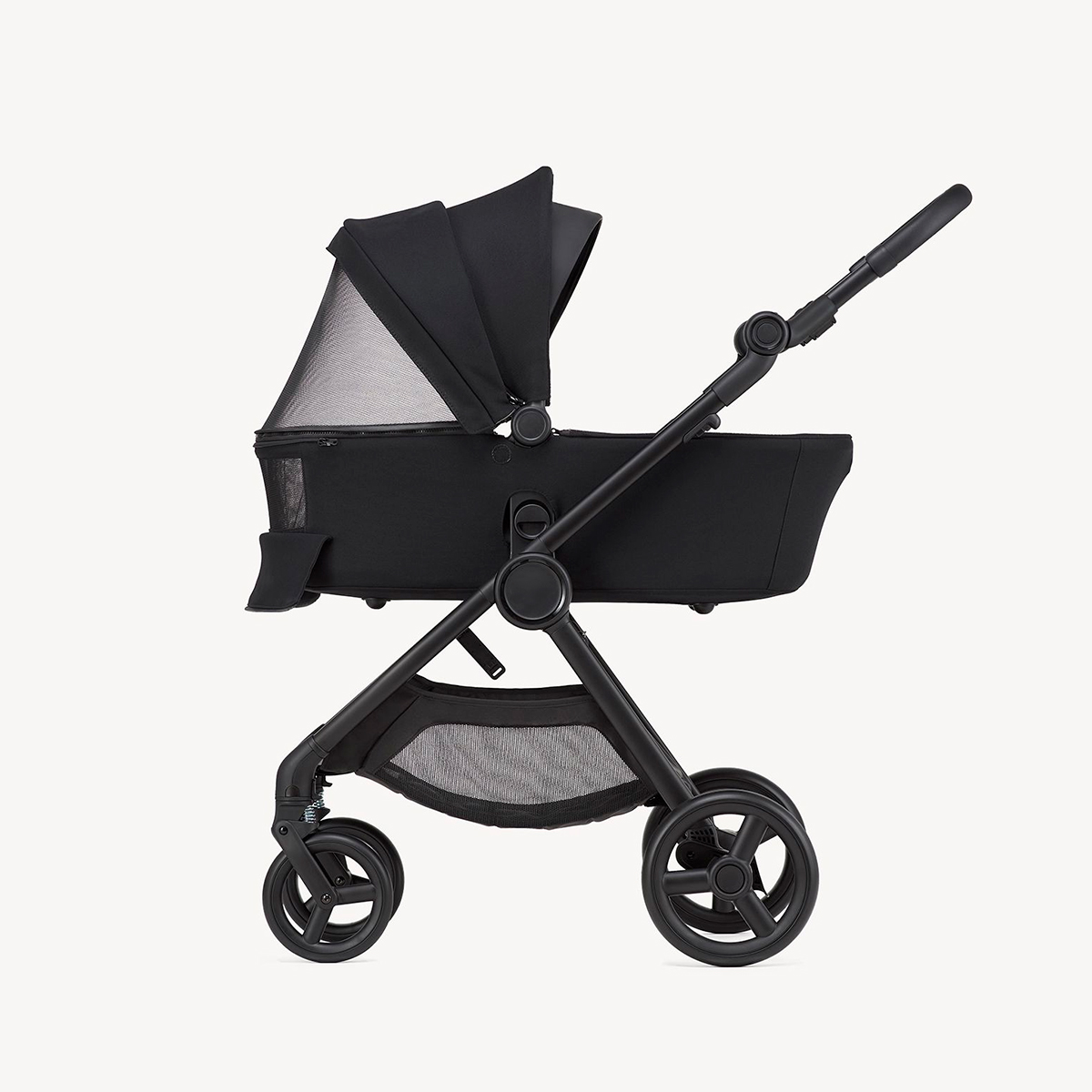 Kinderwagen mit Babywanne Schwarz