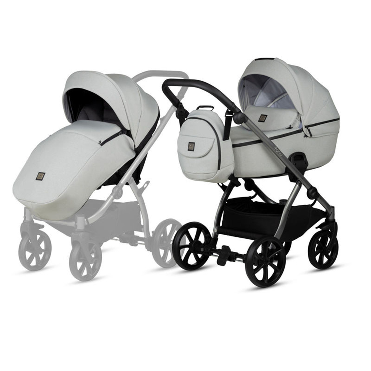 Kombikinderwagen 3-in-1 Hellgrau