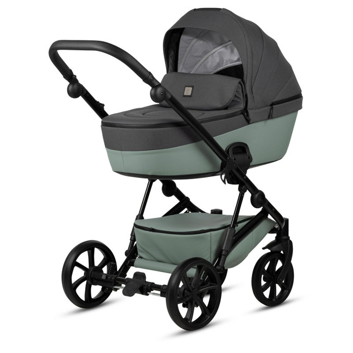 Kombikinderwagen 3-in-1 Salbeigrün zweifarbig mit Grau