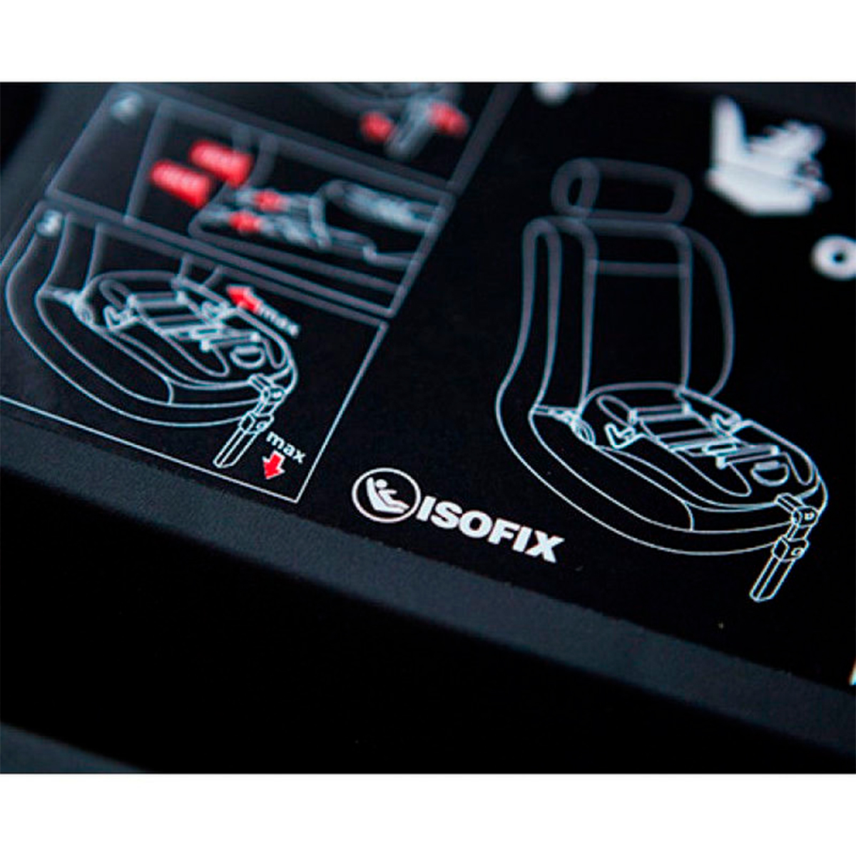 Isofix-Basis mit Klapp-Stützfuß