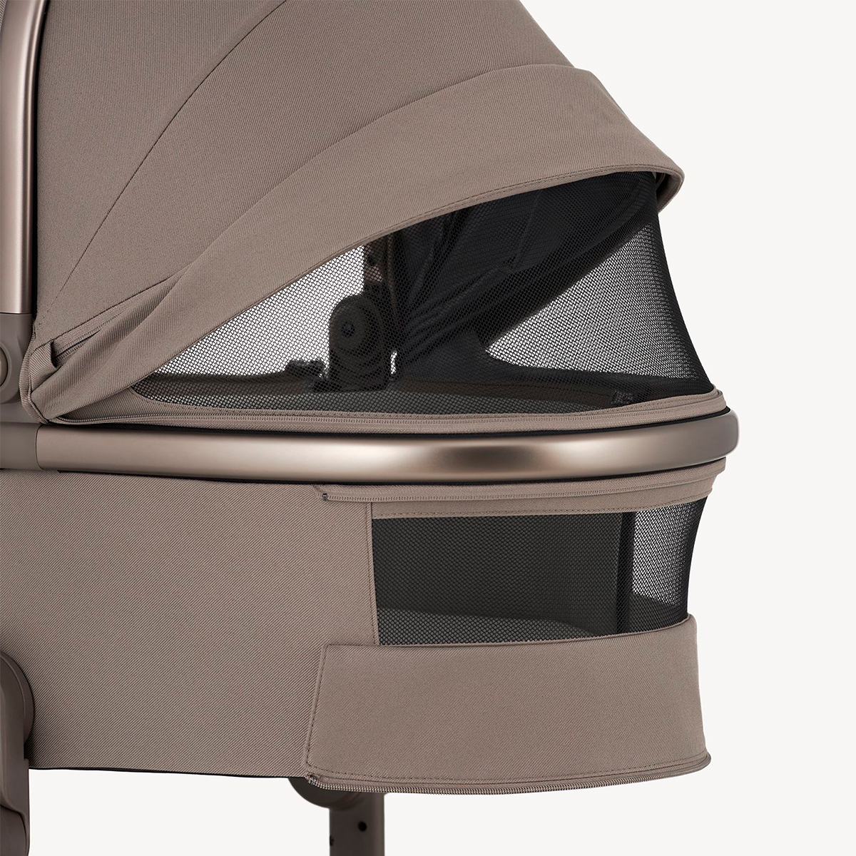 Kinderwagen mit Babywanne Taupe