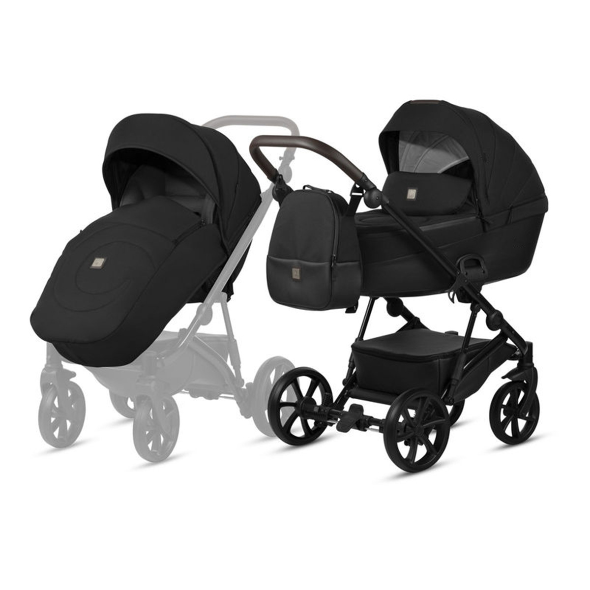 Kombikinderwagen 3-in-1 Schwarz