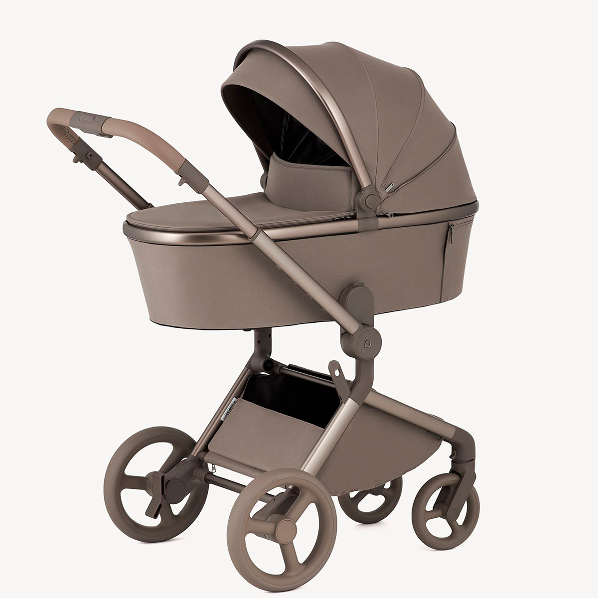 Kinderwagen mit Babywanne Taupe