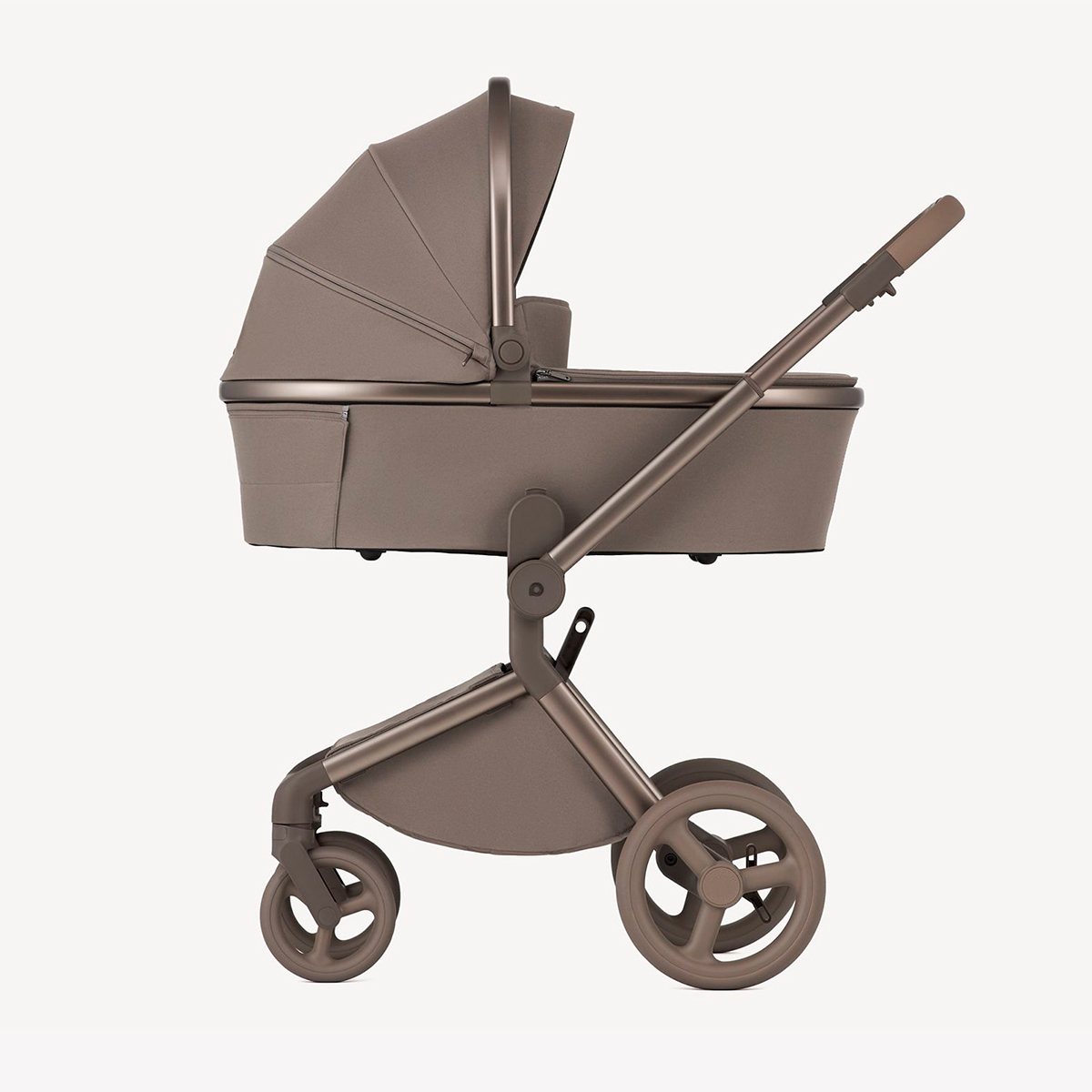 Kinderwagen mit Babywanne Taupe