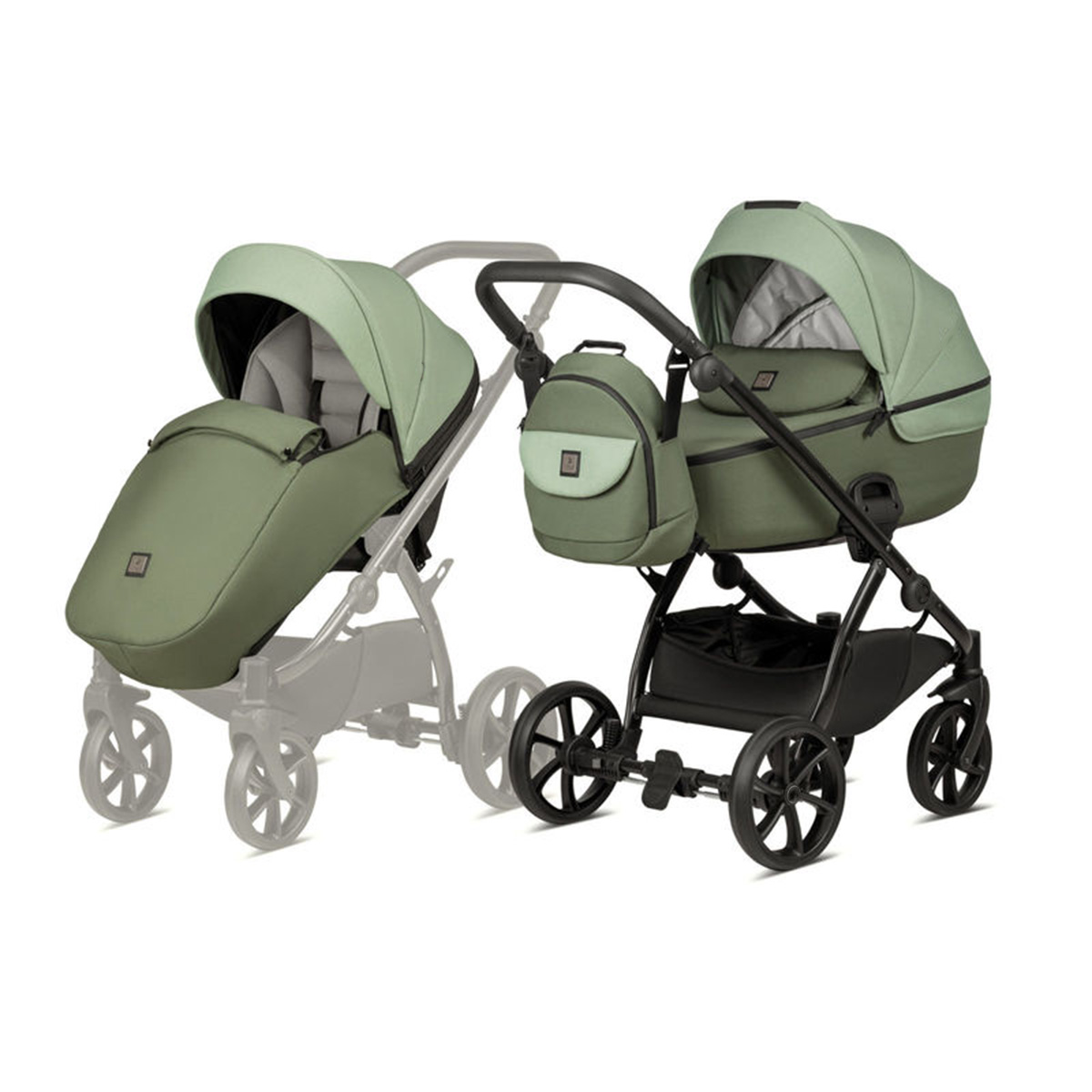 Kombikinderwagen 3-in-1 Salbeigrün
