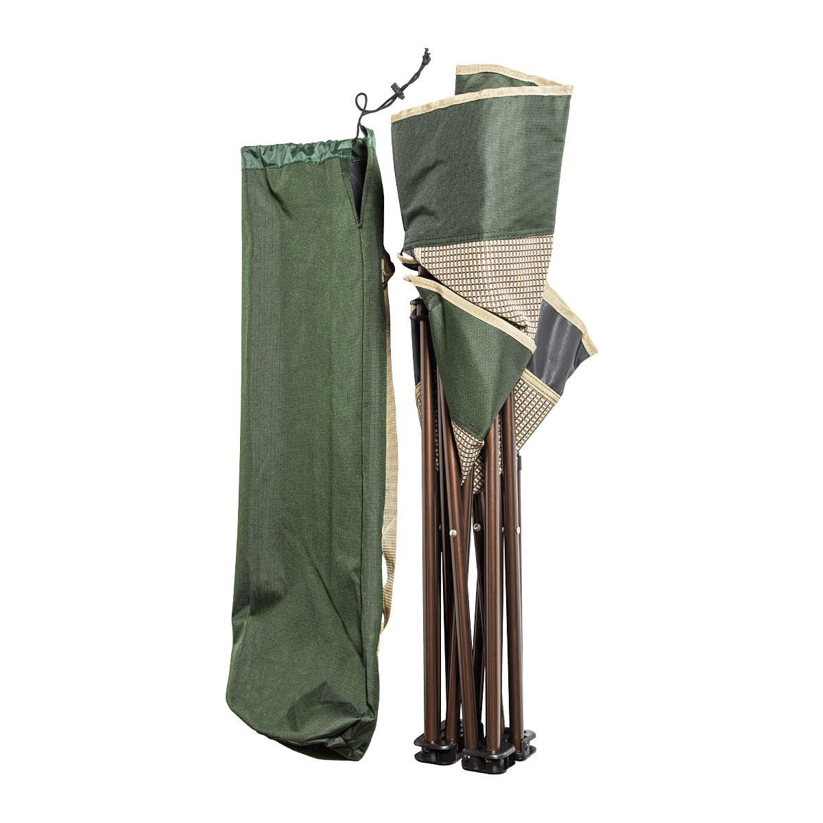 Campingsessel Grün mit Getränkehalter
