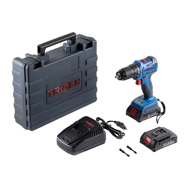 TRIGGER Akku-Schlagbohrschrauber 18 V Brushless im Koffer-Set
