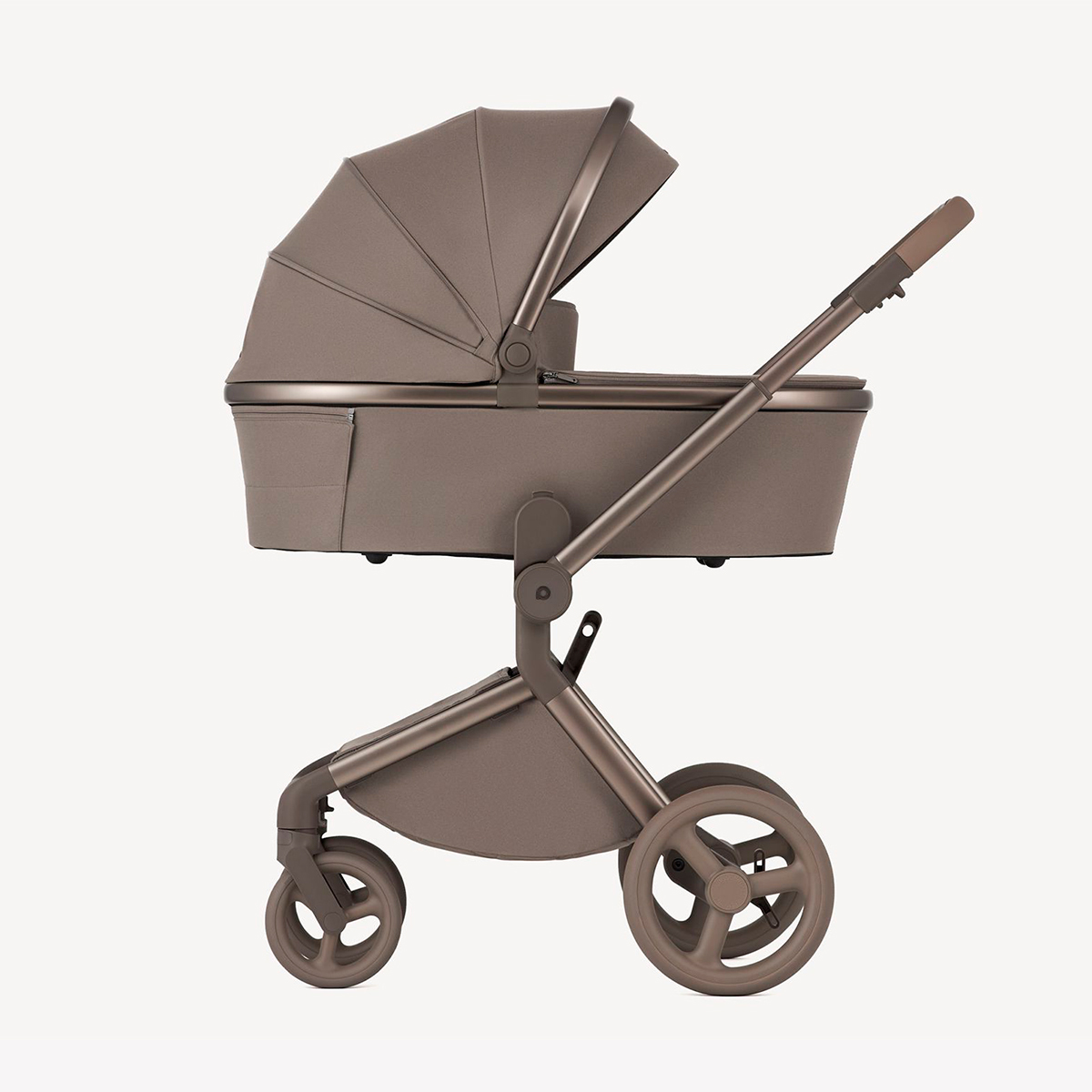 Kinderwagen mit Babywanne Taupe