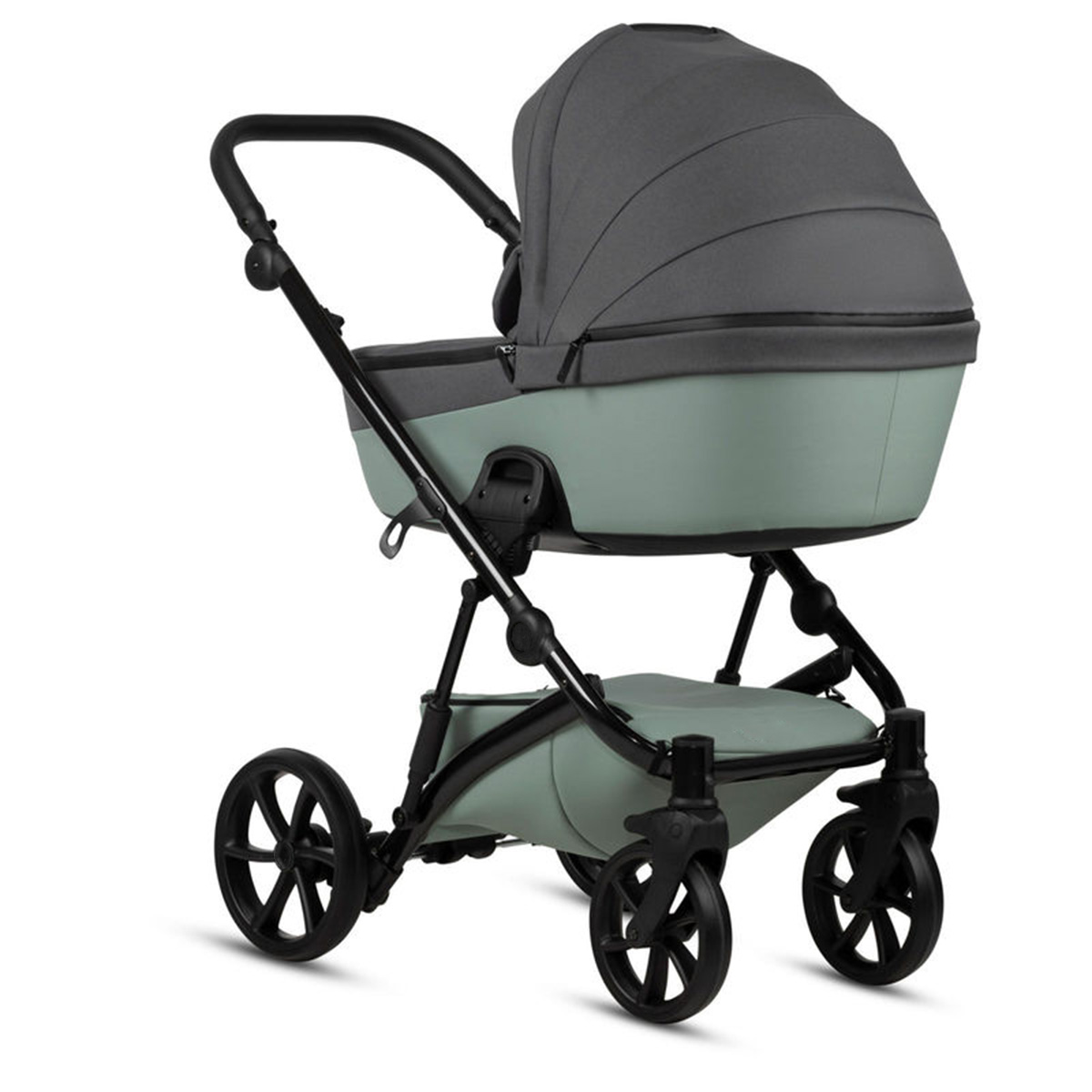 Kombikinderwagen 3-in-1 Salbeigrün zweifarbig mit Grau